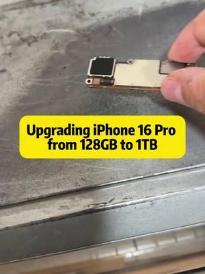 Upgrading iPhone 16 Pro from 128GB to 1TB: How Encryption Works and Why Parts Swaps Don't Make Sense Are you curious about what really happens when you crack open a brand-new iPhone 16 Pro to swap out its storage chip? In this detailed guide, we take an unactivated, factory-sealed 128GB iPhone 16 Pro and perform a professional hardware upgrade - transforming it into a 1TB powerhouse. But this isn't just a show-and-tell on taking the phone apart. Along the way, we'll discuss Apple's advanced encryption methods for components like batteries, cameras, and Face ID modules, explaining why random part swaps can trigger warning popups and why a full motherboard replacement often isn't worth the trouble. We begin by verifying the device: matching the IMEI and serial numbers on the box with those on the phone's activation screen. Next, we remove the bottom screws - one of the few non-encrypted components - and apply heat to lift off the back glass. Inside, we find a metal battery, the motherboard, and an array of other modules, each with its own serial code. Apple's use of encryption can cause your device to flag certain replacements as non-genuine, making repairs tricky for untrained individuals. Components like the battery, rear camera, Face ID, and some Taptic Engines come with unique codes that match only your specific phone. Swap them, and you'll likely see a popup warning - or worse, lose critical functionality. The heart of our project lies in milling out the original 128GB NAND chip and soldering on a 1TB replacement. This process involves protecting surrounding chips from debris, carefully grinding away the old chip, and re-balling a new one using specialized equipment. To ensure longevity and water resistance, we seal the chip edges with factory-grade black adhesive. Such meticulous steps help preserve the phone's integrity, preventing future issues like short circuits or moisture intrusion. A key takeaway here is that Apple's encryption system extends to nearly every major component. While less critical parts like the charging port, earpiece, or speaker aren't encrypted, swapping encrypted modules or the entire motherboard will trigger a host of issues - popup warnings for non-original components, Face ID errors, and more. This built-in restriction keeps your device secure and also discourages third-party tampering. Once we reboot the phone in DFU mode, install iOS 18.1, and run the activation process, the iPhone recognizes the new 1TB chip without any protest. We verify Wi-Fi, audio, and Face ID - all fully operational. With no error messages in sight, it's clear that a professional approach can expand storage successfully, so long as you respect Apple's built-in encryption. In the end, we have an iPhone 16 Pro upgraded from 128GB to 1TB, complete with the peace of mind that comes from knowing the rest of the device remains original and intact. #iPhone16Pro #StorageUpgrade #AppleRepair #iOS18 #TechMods #PhoneRepair #iPhoneRepair #SmartphoneTech #TechEnthusiasts #NANDFlash #Encryption #MobileTutorial #TechHacks #TikTokTech #GadgetFix #PhoneEnthusiast 