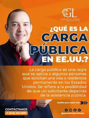 ¿Sabías que algunas personas no pueden ser residentes si son considerados inelegibles por Carga Pública ?  En este post  puedes ver algunos detalles sobre el tema .  Si tienes más preguntas sobre el tema , por favor déjala en los comentarios.  #cargapublica #ayudamigratoria #asio #parole #tps #residencia #ciudadania #vivirenusa #asilopolitico #vivirenusa