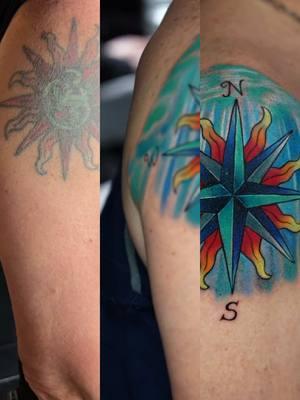 ✨Start 2025 with art that feels brand new.✨ #CapCut #coveruptattoo #tattoocoverup #tattoofix ##tattootransformation 