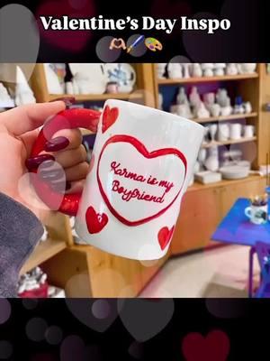 Valentines Inspo! ❤️🖌️🎨 #paintyourownpottery #capecod #pottery #fyp #colormemine 