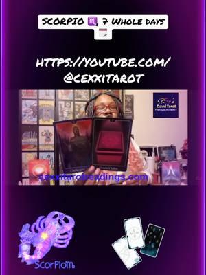 #Scorpio #bestinphilly #foryoupage #zodiacsigns #cexxitarot #tarot #cexxi #youtube #tiktok #instagram #twitter #gumroad #snitching #crosswatcher #twitch #astrology #Love #scoop #subscribe 