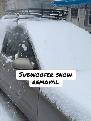 It works! #subwoofers #caraudio #snowremoval 