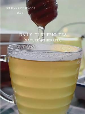 nothing better than having a simple fresh tea on hand for flu season 🫖 ♥️ It’s my great uncle dom’s morning tea recipe, made with love ♥️ I’d run down the stairs on winter mornings to the sound of “tea or coffee?”  “tea please” I’d say  and we’d sit on the back dock of his florida home, sipping fresh turmeric tea with honey and cinnamon, and watching blue herons glide across the lake note: always use your own judgement for your body and consume herbs, roots, etc in moderation/balance ♥️ I will drink this tea daily when sick/in the height of flu season but will also listen to what my body naturally craves in the morning!  #hygge #hyggetips #hyggelife #turmeric #fluseason #ginger #turmerictea #gingertea #cozyteatok #teawithteenie #immunitytea #winterwellbeing #foryoupage 