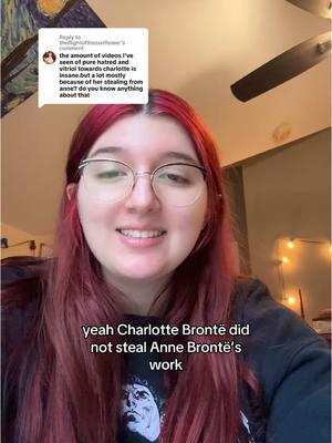 Replying to @theflightofthesunflower debunking one of the most popular Charlotte Brontë lies. She did not steal from Anne guys pls stop making stuff up😭 #literaryhistory #charlottebronte #annebronte #janeeyre #agnesgrey #classicbooks #emilybronte #wutheringheights 