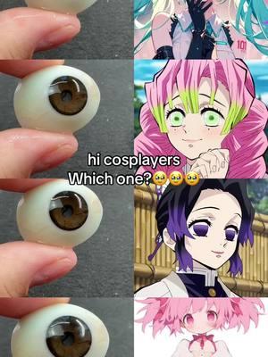 hi cosplayers Which one?#lenspoisonofficial #contactlenses #lenspoison #lenses #cosplayer #cosplay #madoka #mitsuri #shinobu #mikuhatsune #demonslayer #anime#animeeyes #cosplaycontactlenses 