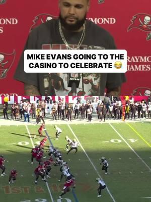 Imagine playing blackjack with Mike Evans 😂 #nfl #nflbetting #sportsbetting #mikeevans #buccaneers 