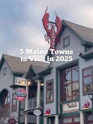 5 Maine Towns to visit this year ⭐️ I traveled a lot through Maine in 2024 and these were some of my notable favorites! #maine #mainetravel #newengland 