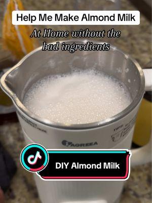 2025 is all about doing better and that includes what we drink! Skip the store-bought almond milk with unnecessary additives and make it fresh at home. It’s quick, simple, and tastes way better. Let me show you how! #homemadealmondmilk #healthylifestyle2025 #tiktokmademedoit #almondmilk #plantbasedrecipes #cleanliving #2025betterchoices #almondmilkrecipe  #creatorsearchinsights 