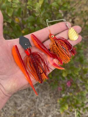 Time to roll out some FIRE CRAW in the MRE and Missile! This color is a Spring MUST HAVE in our fisheries. #tacticalfishingco #tacticalfishingcompany #bassfishing #fishtok #fishingtiktoks #fishinglures #largemouthbass #fishingtips #firecraw #chatterbait #spinnerbait 