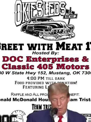 Get ready for Greet With Meat promo videos! #okiesledscc #greetwithmeat #gwm #carshow #cookout #oklahomacheck #Meme #MemeCut #memenatal #CapCut 