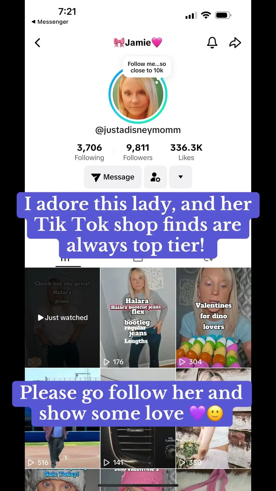 @🎀Jamie🩷  love you lady!  #followher #roadto10k #tiktokbestie #goodmorning #happymoday #morningroutine #morningvibes #positivevibes #genx #genxtiktokers #genxcrew #MomsofTikTok #momsontiktok #fyp #fypシ 