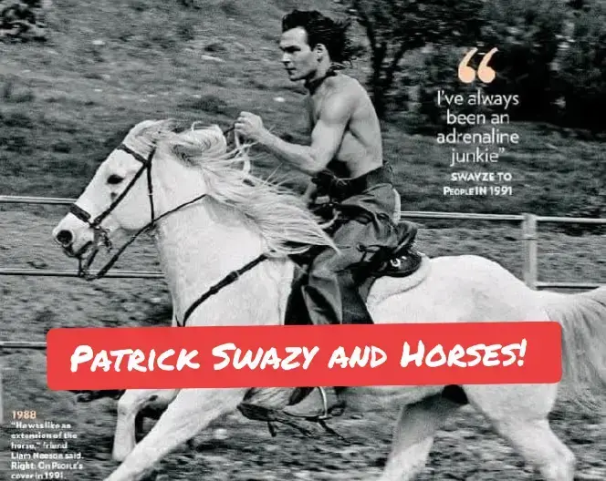 Patrick Swaze was not just an actor, singer, and dancer. He was also an equestrian! He owned his own farm, bred and trained his own horses, and he was an avid competitor using the Arabian horse as his breed of choice! 🥰 🙏 Just an all round very cool dude.  #patrickswayze #patrickswazehorses #horses #horsesoftiktok #horsemenship #equestrians #horseworld #arabianhorse #arabianhorses #beautifulhorse #beautiful #lovethis #equestrianhistory 