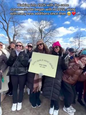 Happy New Year! We are so grateful for all our City Girls who have been with us since 2022 to those who joined us for the first time this past Sunday or will join us soon ❤️ #citygirlswhowalk #fyp #citygirlswhowalknyc 