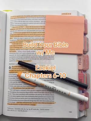 Build Your Bible w/ Me | Ezekiel 6-10 | #Bible #Biblesupplies #Christian #BibleOrganization #BibleStudy #BuildYourBible #Ezekiel 