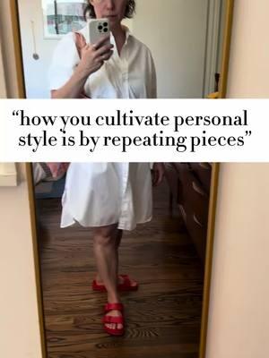 Be an outfit repeater. My group program opens enrollment today, I’ll teach you how to define your style, edit your wardrobe, and shop mindfully. Link in bio for more info and to join.  P. S. This shirtdress is old from gap but I linked a couple of similar options in my bio.  #PersonalStyle #OutfitRepeater #WearYourClothes #WearWhatYouHave #EthicalFashion #EthicalStyle #PersonalStylist #StyleAdvice #StyleCourse  