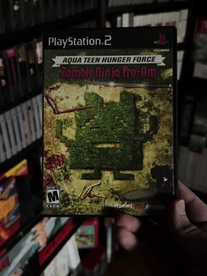 Aqua Teen Hunger Force: Zombie Ninja Pro-Am on the PlayStation 2.  A golf game + aqua teen = this fun crazy game. It’s weird and different. Check it out! #nostalgia #80skid #90skid #retrocommunity #retrogamingontiktok #aquateenhungerforce #playstation2 #gamingcommunity 