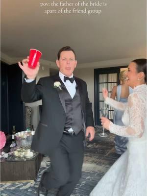 Jody doesn’t bring the party - he is the party #wedding #weddingtiktok #weddingday #fatherofthebride #bridaltiktok #bridalparty #bridal @Allie Amedee 