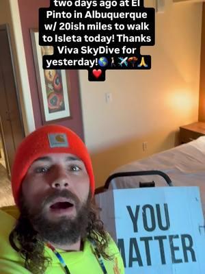 Back to where I left off two days ago at El Pinto in Albuquerque w/ 20ish miles to walk to Isleta today! Thanks Viva SkyDive for yesterday!🌎🚶✈️🪂🙏❤️ God bless you all, and never forget, everybody, that You Matter and We Do Recover!! 🙏❤️ 68 months drug free! 6,759 miles walked! Day 648 Walking Across America (to all of the four different corners) for Mental Health Awareness and Recovery!  Fundraising for the amazing Non Profit Addict II Athlete!! $3,414.99/$50,000 raised so far! https://donorbox.org/a-walking-testimony-fundraiser #AWalkingTestimony #WalkingAcrossAmerica  #WalkingAmerica  #MentalHealthAwareness #Recovery #YouMatter #WeDoRecover #AddictIIAthlete #NewMexico #SandovalCounty #Cuba #Bernalillo  #Albuquerque #Travel #Nature #Exercise #Positive #MentalHealth #ILoveYou 