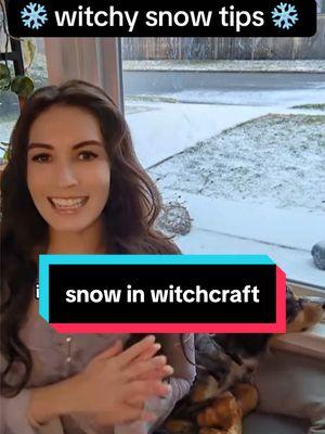 snow in witchcraft. witchy snow spells, how to do a freezer spell, correspondences, and ways to incorporate snow into your magical practice. #housewitch #beginnerwitch #easyspells #witchtok #freezerspell #homeprotectionspells #witchcraft #snowday 