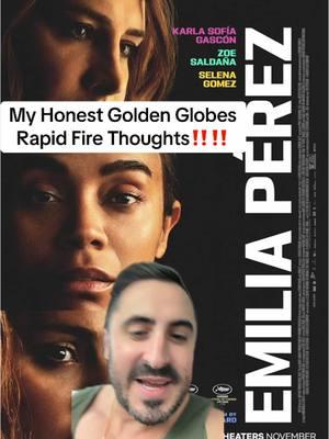 Am I getting pranked? Is this real life? #movies #films #goldenglobes #goldenglobes2024 #emiliaperez #goldenglobeswinners #thesubstance. 