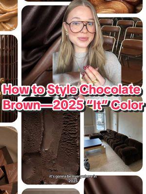 Replying to @Pharm girl Jenny grills Watch the whole video for our formula on how to style your browns 🤎 #coloroftheyear #chocolatebrown #2025trends #trendpredictions #howtostyle 