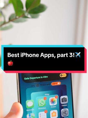 Best iPhone Apps, part 3!🍎✈️ #iphoneuser #techfans #applefanboy #iphone16 #iphoneapple #appledevice #iphoneapp #travelapp #flighttracker 