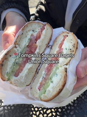 Loved Tompkins Square Bagels. Comment other bagel sandwiches you love!! #tompkinsquarebagels #bagels #nycbagels #nycbagelshop #bagelsandwich #nycbagel #bageltok #nycbagelorder #scallioncreamcheese #creamcheese #everythingbagel #unionsquare #foodietiktok #nycfoodie #nycfood #bageltiktok 