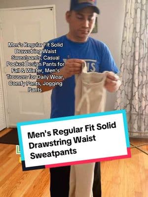 Fyp#foryoupage#Men's #Regular #Fit #Solid #Drawstring #Waist Sweatpants#Casual# Pocket #Design #Pants #TikTokShop #getitnow#@Janitatamang5 @🦋💓प्यारी_चन्द्रिका💓🦋 @lovelychunku @Prakash Bhandari132 @🕉️(Dear•Raj•babu🔱 