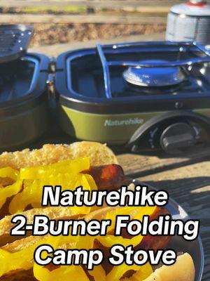 Naturehike 2-Burner Folding Camp Stove, field test with stuffed peppers and cajun style andouille sausage  #Naturehike #CampStove #Picnic #Hiking #Outdoors #GrillStove #PortableStove #PortableGriddle 