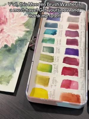 🎨 Wash, fold, and paint! Simplify your art journey with the Meeden Brush Washer. 🖌️✨ #ArtMadeEasy #WatercolorLovers #CreativeTools #tiktokmademebuyit #tiktokshopholidayhaul #newyears #newyearnewmio 