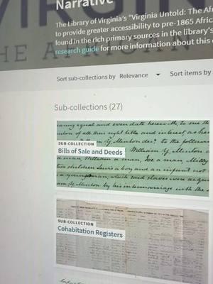 Replying to @drayalacolevanity Records involving slavery in Virginia. These are just a few of many resources. Also check for these types of records in AL. Bills of sales, deeds of gift, probate records, estate records, newspapers like runaway ads and stories. Not saying you’ll find anything but it’s always worth a look. #BristerEnglishProject #tangiblehistory #formerlovepoet #BlackGenealogy #genealogy #slaverecords #FamilyHistory #virginia #bristerep 