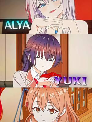 who is your favorite?✨💙 #roshidere #alyasometimeshidesherfeelingsinrussian #alya #yukisuou #masha #fyp #animetiktok #alyakujou #waifu #animerecommendations #animeedit 