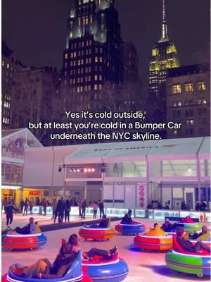 Calling all Bumper Cars on Ice lovers! Tickets for NYC’s most popular winter activity are now available 🚗🧊🎉. Starting Friday, January 10, riders can bump 💥, spin 🔄, and slide 🛝 around The Rink during this riveting winter experience. #BumperCars will be at Bank of America Winter Village from January 10 through Saturday, March 1. Find their full schedule and reserve your ride today by clicking our #linkinbio 💚. Send this to someone you want to take a drive with 🛞❄️.  #TheWaitIsOver #BumpBumpBump #NewEvents #bumpercarsonice #wintervillage #bryantpark #bryantparkwintervillage #winter #winteractivities #thingstodoinnyc #nyc #nycwinter #wintervibes #january 