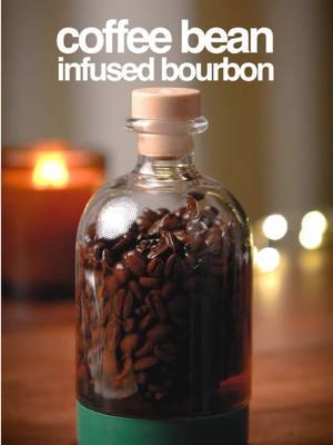 It’s Monday… so you might need a second glass of coffee 😉 COFFEE BEAN INFUSED BOURBON - 1/4 cup coffee beans - 1 cup bourbon - Infuse for 1-2 days  COFFEE BEAN OLD FASHIONED  - 2oz infused bourbon - 1/4oz Demerara syrup  - 2-3 dashes pecan bitters  In a sealable container, combine coffee beans and bourbon and let that sit for 1-2 days. Fine mesh strain the I fused bourbon into a cocktail mixer along with Demerara syrup and bitters. Stir over ice and strain into a rocks glass.  21+ to enjoy 🥃 #bourbon #bourbonwhiskey #bourbongram #bourbonlover #coffee #coffeelover #coffeeinfusedbourbon #oldfashioned #cocktail #cocktails #fyp #foryoupage 