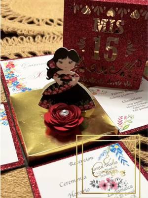 hermosa invitación mexicana  #onthisday #invitation #invitacionmexicana #lasercut #quinceañera #quinceañeramexicana #4escreations 