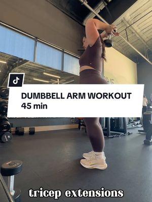 🔥 45-Minute Dumbbell-Only Arm Workout 🔥  No fancy equipment needed—just grab your dumbbells and let’s get to work! 💪 Here’s the breakdown:  👉 Stretch  👉 Bent-over rows (each side)  👉 Dumbbell bench press  👉 Cross-body hammer curls  👉 Tricep extensions  👉 Underhand rows  👉 Arnold press  💥 All movements: 3 sets of 10 reps each!  Finish strong with a 10-15 min incline treadmill walk to cap it off. 🏃‍♀️✨  Save this for your next arm day or tag a friend who needs a quick and effective upper-body workout! 💥  #DumbbellWorkout #ArmDay #HomeWorkout #FitnessMotivation #InclineWalk #DesXFit