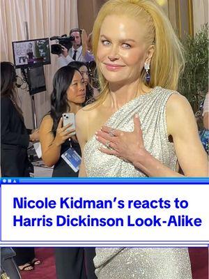 Harris Dickinson look-alike contest at the Golden Globes. We couldn’t find him or his doppelgänger but Nicole Kidman seemed interested in the prize🥛#IMDbpartner #goldenglobes #babygirl #harrisdickinson #babygirl 