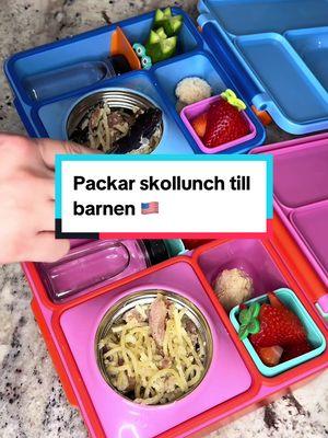 När tar jullovet slut hos er? 🥰 Packa barnens skollunch med mig! Vi bor i USA och här tar barnen med egen lunch till skolan 🇸🇪🇺🇸 #lunch #lunchlåda #skollunch #mammaliv #mammalivet #matpåtiktok #mat #packabarnenslunch #matlåda #matlådor #utlandssvensk #utlandssvenskar #lagamatmedmig #swdeinusa #hemmahososs #hemmahosmig #matpakke #mellis #mellanmål 