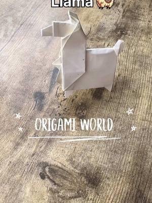 Origami Llama Tutorial #llama #alpaca #origamillama #origamiworld #origami #papercraft #DIY 