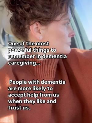 One of the most powerful dementia caregiving tips: Focus on the relationship. ❤️‍🩹 When they like and trust us, they’re more likely to accept our help. Even if things feel strained now, there’s ALWAYS hope for positive change. 💫 What’s good for the relationship is good for behaviors. Let’s make 2025 a year of new possibilities. ✨ #DementiaCare #CaregiverSupport #BuildingTrust #DementiaTips #CaregivingJourney #Careblazers #PositiveChange #DementiaAwareness