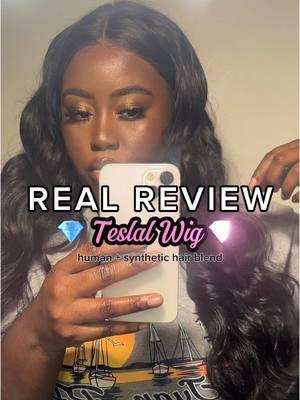 REAL REVIEW on @TESLAL HAIR SHOP synthetic/human blend wig Glueless wig: it is very pretty hair but it DOES tangle!! To maintain this unit, try Spraying some leave in conditioner (add some water to a conditioner if you don’t have a spray version) and brush it from bottom to top. If the ends get too bad, cut them 🤣. I got a good 10 wears out of this wig, which I can accept for the price point. #teslalwig #gluelesswig #wiginstall #wigreview #syntheticwig #wiginfluencer 