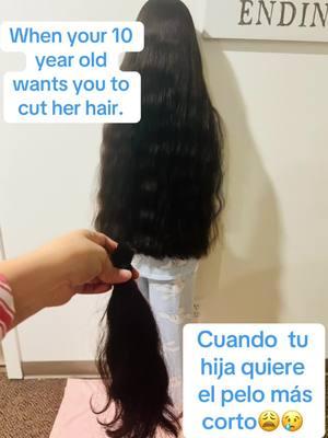 Mi Rapunzel se quiso cortar su pelo.😩 #fyp #paratii #cutinghair #longhair #haircut #athome 