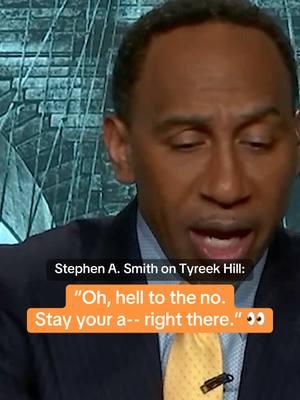 @stephenasmith had words for #TyreekHill after hinting at a potential exit from the #Dolphins. #NFL #Miami