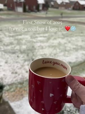 The kids were already out of school so it’s a perfect day for a little snow!!! #creatorsearchinsights #snow #snowday #firstsnowoftheyear #coffee #january #january2025 