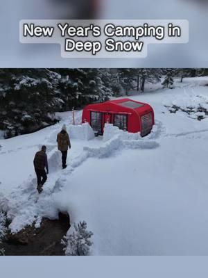 New Year's Camping in Deep Snow #camping #bushcraft #bushcraft #offgrid #shelter #dugout #wildernessshelter #Outdoors #wilderness #WildernessSurvival #campingtips #campinghacks #survivalcamping