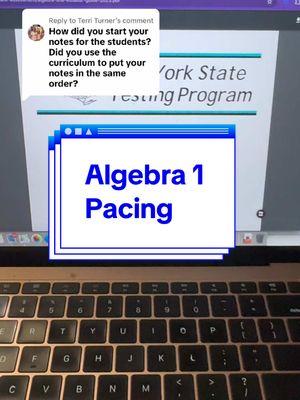 Replying to @Terri Turner My bundle has 8 units for algebra 1 and has 55 completed lessons with mini lessons, guided practice, independent practice, exit tickets and test prep. There a unit quizzes and exams and also student pacing guides ❤️ #mathteachers #teachersfyp #teachertok #algebra1 #mathnotes 