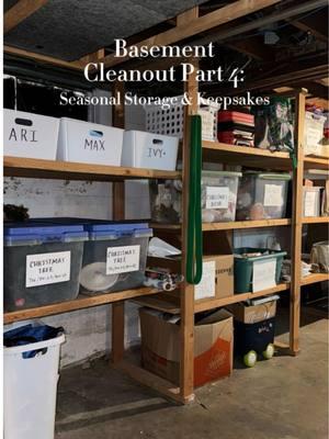 Highly recommend creating a memory box for your kids. Saw a few spiders but thankfully I did survive. Storage area is organized and clean again, I'm always a big fan of creating big categorized enclosed areas and labeling them!  #cleaninginspo #cleaning #organizationideas #cleanwithme #CleanTok #basementcleanout #organize #comfortcreator #cleaningasmr #smallspacesolutions #ideas #Home #diyhome #louisvillecreators #louisville #aesthetic #smallspaces #clothingstorage #cleaning #simplify #laundryroom #newyearscleaning #purging #clutter #declutter #seasonalstorage #storagesolutions #momtips #homehacks 