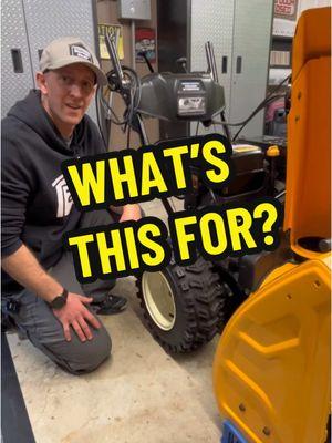 What are the yellow mini dipsticks for on the bottom of your snowblower engine? #snow #snowblower #snowblowing #machine #smallengine #motor #homeowner #cubcadet #fy #fyp #know #tip #garage #tool #engine 