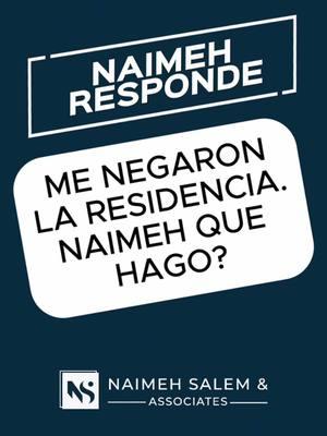 ¿Te negaron la petición de Residencia Permanente?  ¡Aún tienes alternativas! Naimeh, te explica qué pasos puedes seguir para mantener tu caso activo y explorar nuevas opciones. @Abogada Naimeh Salem  No pierdas la esperanza, siempre hay soluciones. Mira este video y toma acción hoy. Consultas: 832-430-3030 Visita nuestra página web: AbogadaNaimeh.com 8980 Lakes at 610 Dr, Houston, TX. #HistoriasDeInmigración #InmigraciónConEsperanza #AbogadaLatina #NaimehSalem #InmigraciónUSA #ResidenciaPermanente #ProtegeATuFamilia #LatinaComoTú #planbtelevision