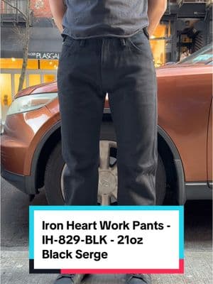 Matt shows off the new Iron Heart Work Pants - IH-829-BLK in 21oz Black Serge #fashiontok #denimtok #selvedgedenim #ironheart #jawnzenthusiasts #selfedge 